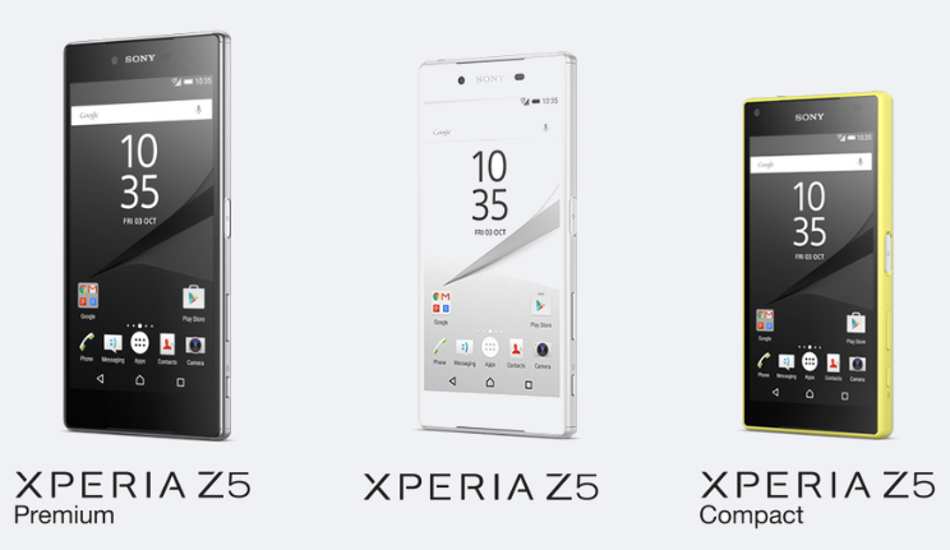 Xperia Z5 Premium, Xperia Z5, Z5 Compact