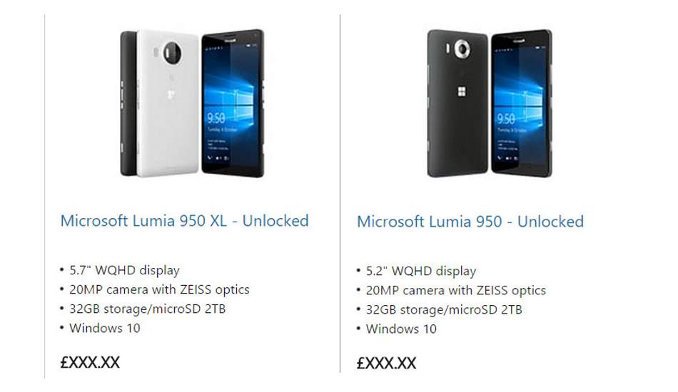 Microsoft Lumia 950, Lumia 950 XL