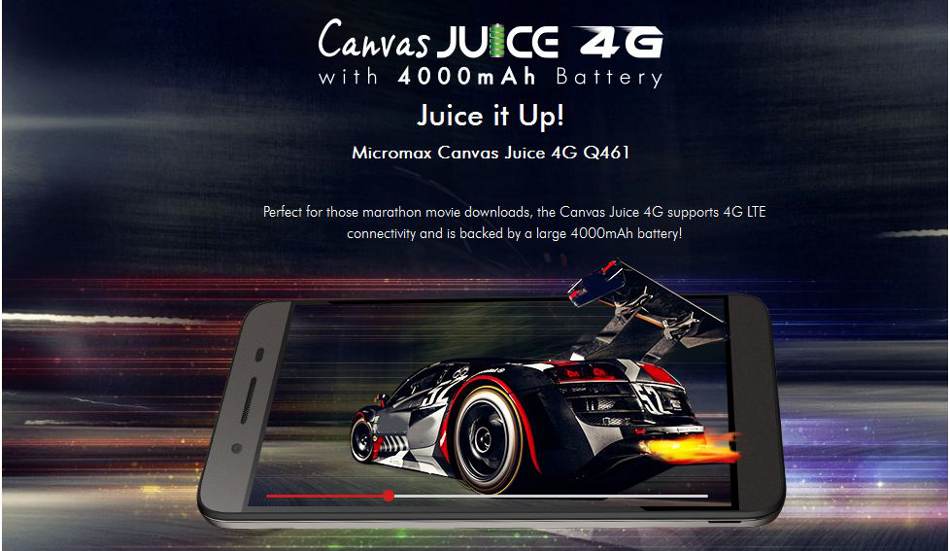 Micromax Canvas Juice 4G