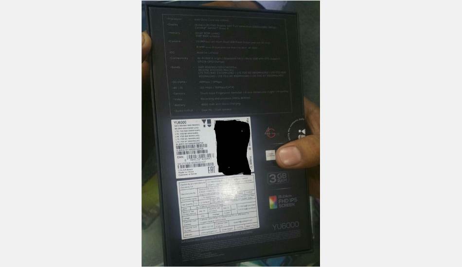 Yureka Note YU6000