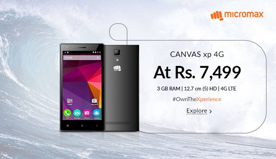 Micromax Canvas XP 4G