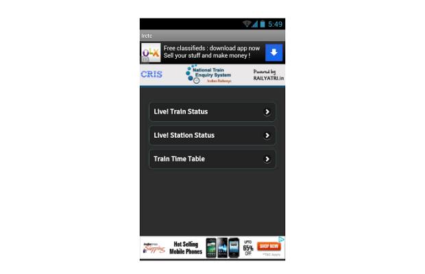 IRCTC Mobile App