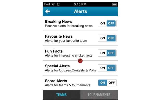 ESPNCricinfo App for iOS