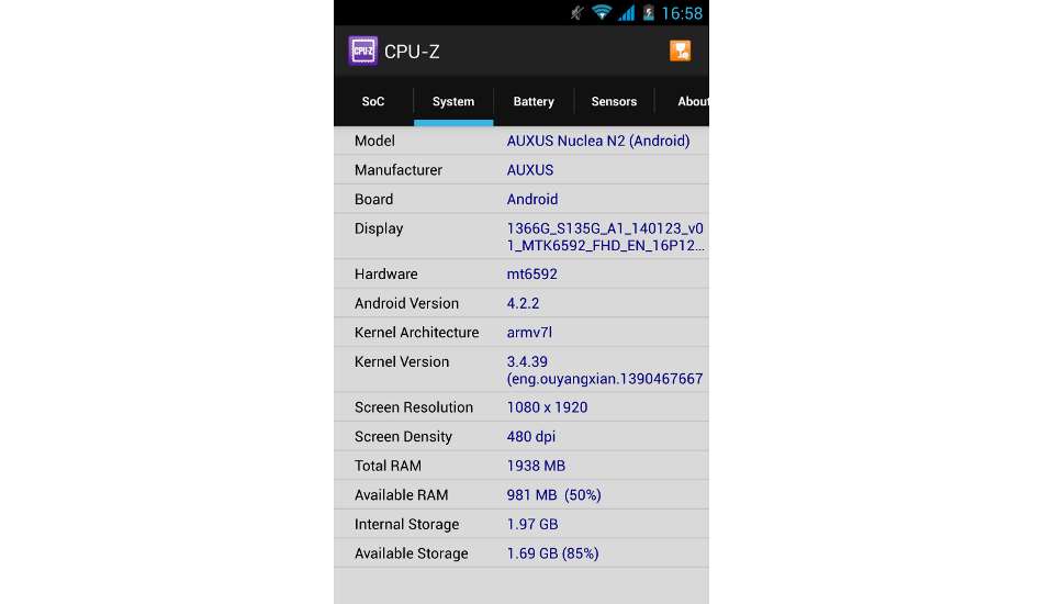iBerry Auxus Nuclea N2