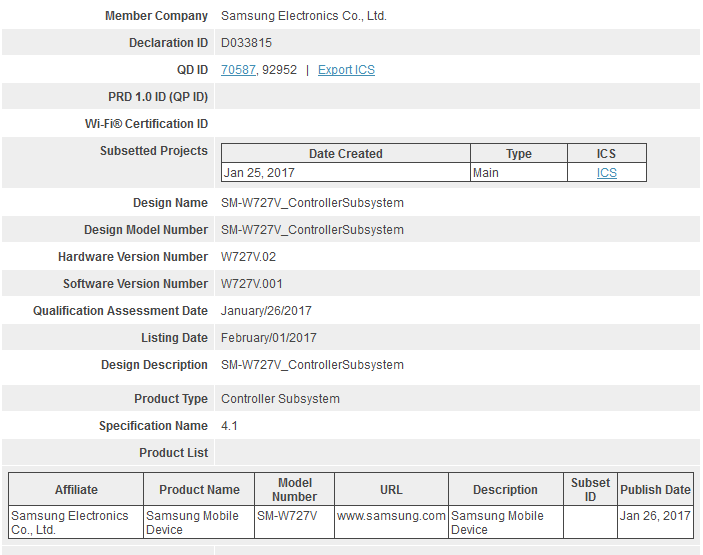 Samsung Galaxy TabPro S2