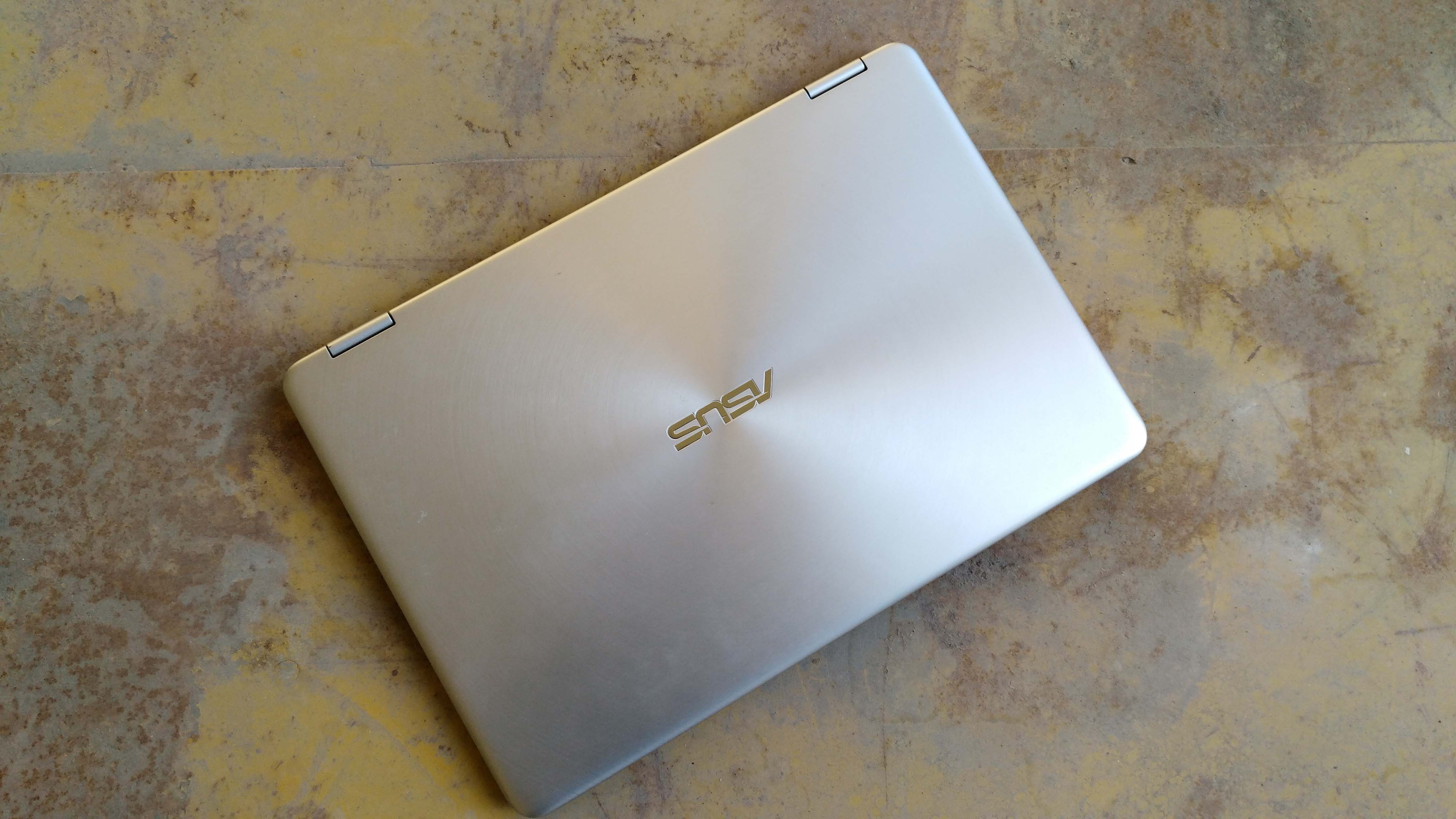 asus zenbook flip top view