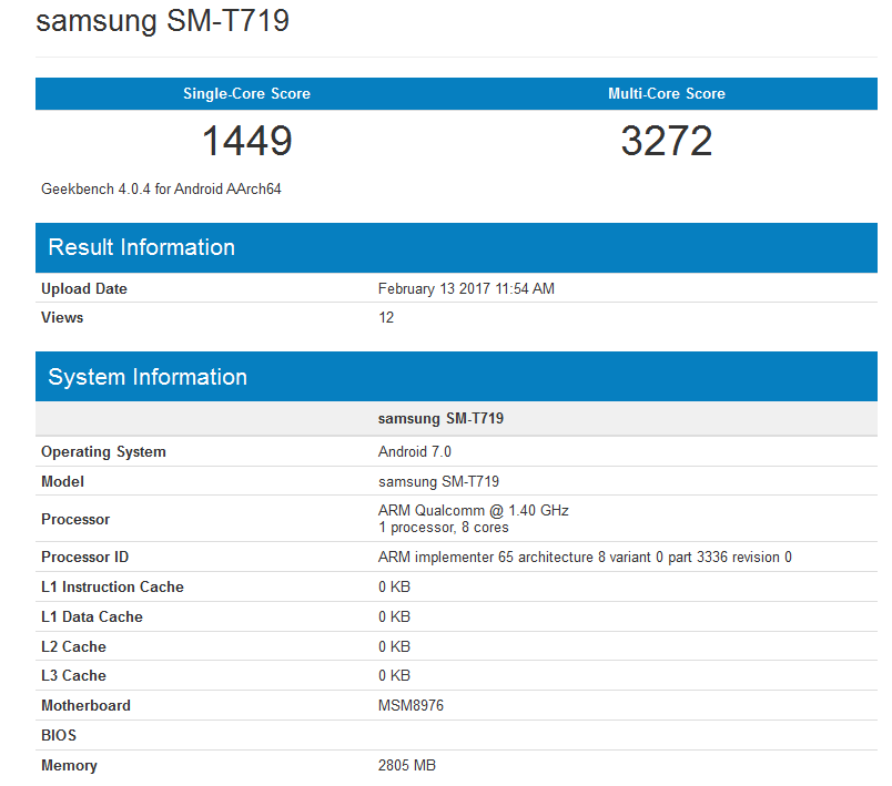 Samsung Galaxy Tab S2 8.0