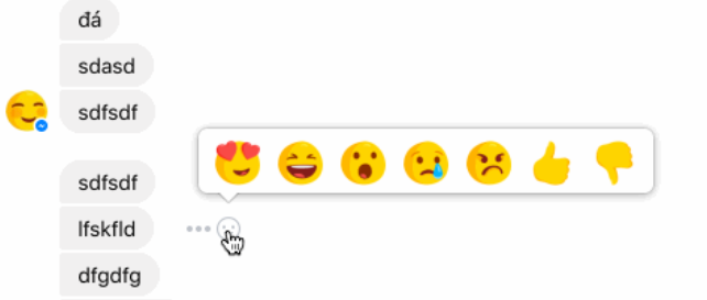 Facebook Reactions Messenger