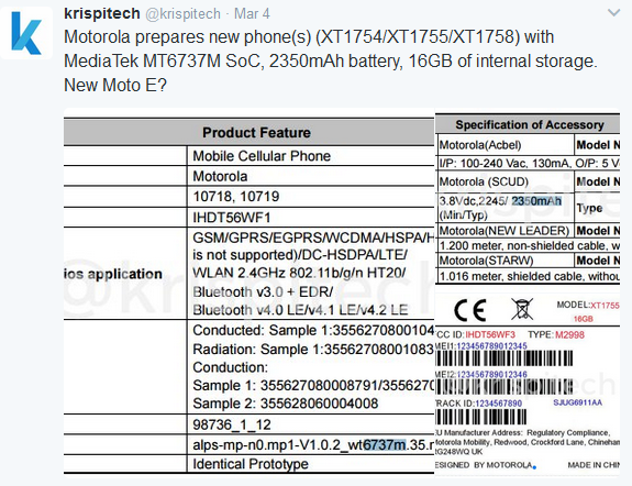 Moto XT1754/XT1755/XT1758