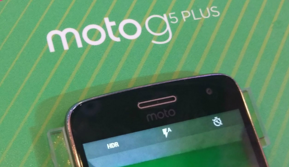 Moto G5 Plus front view