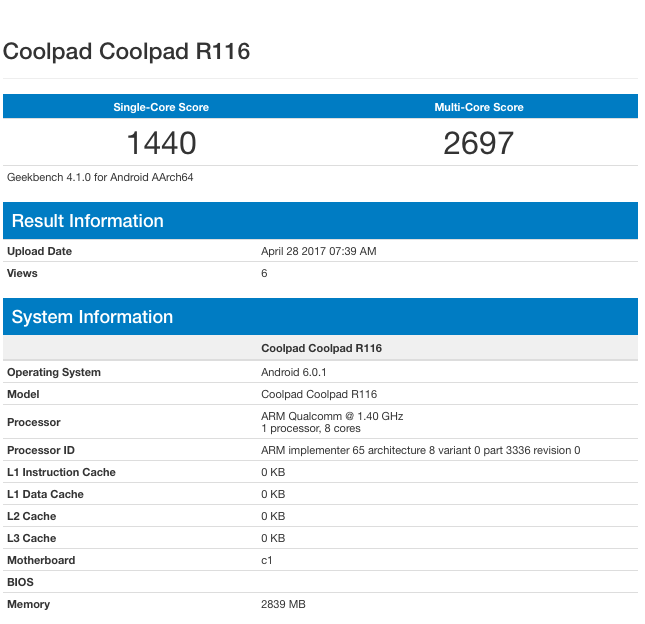 Coolpad R116