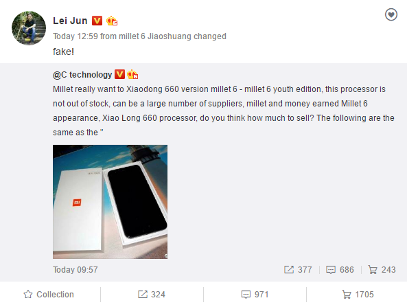 Xiaomi Mi 6