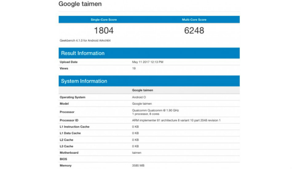 Google Pixel 2 Taimen