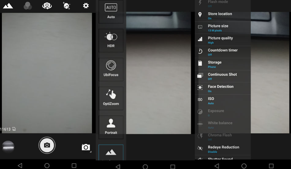 Yu Yureka Black Camera UI
