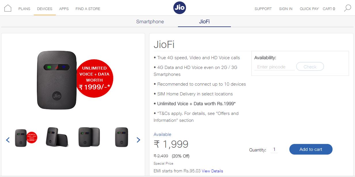 Reliance JioFi