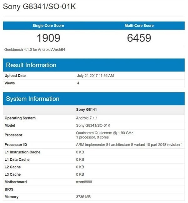 Sony Xperia XZ1