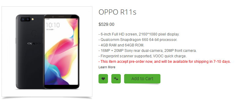 Oppo R11s