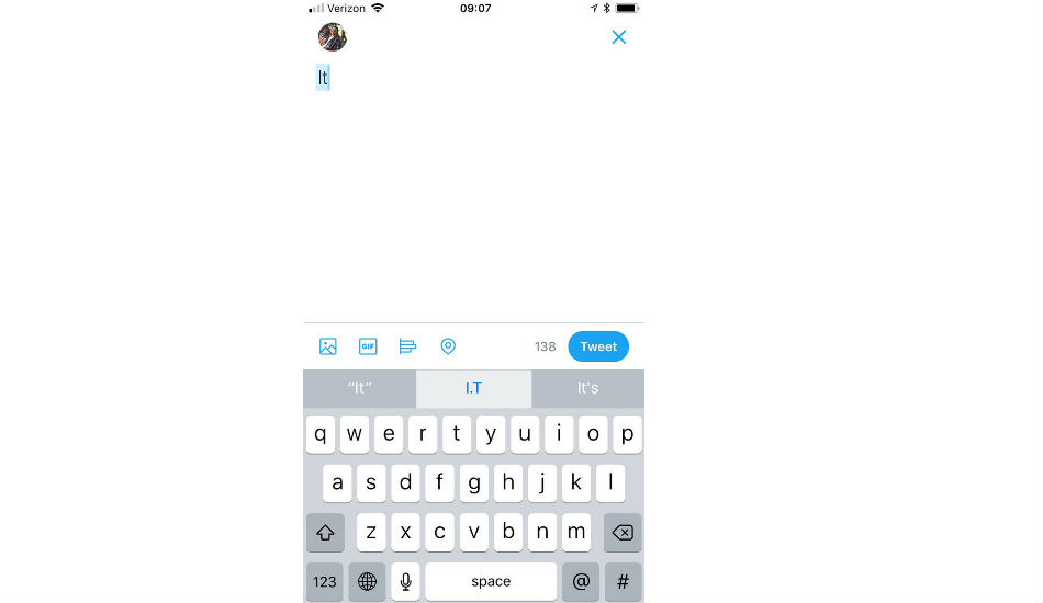 iOS 11 bug