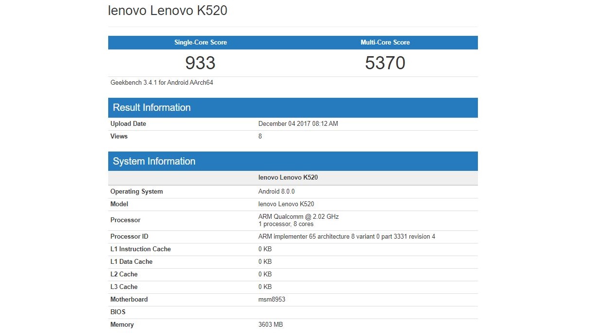 Lenovo K520