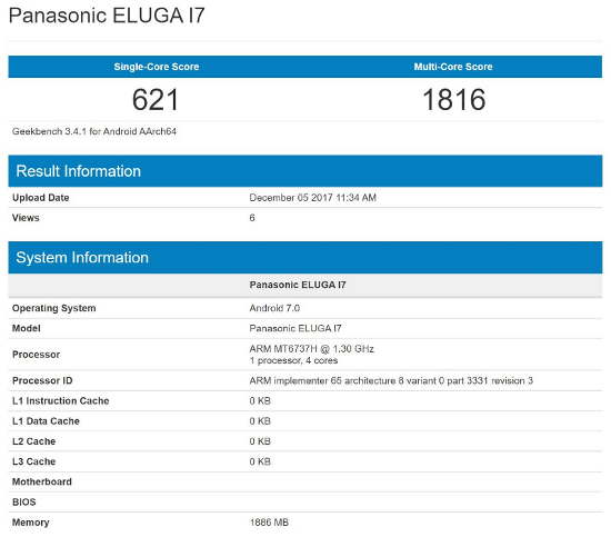 Panasonic Eluga I7