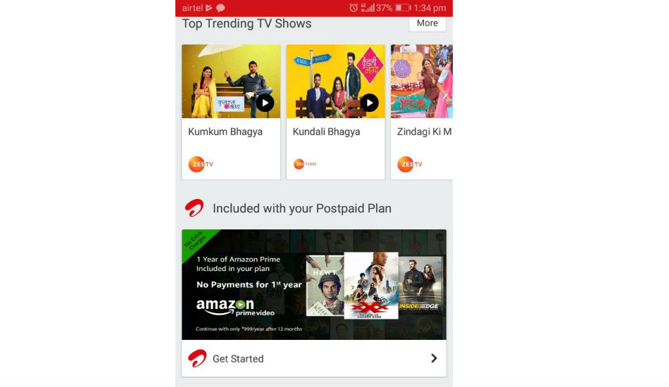 Airtel Amazon Prime