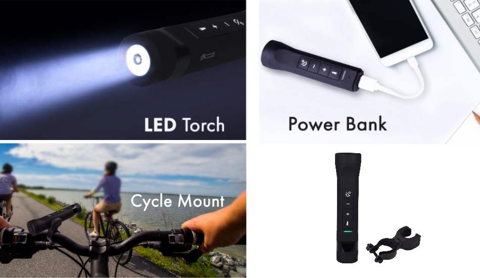 Zebronics bt speaker with store torch & power bank