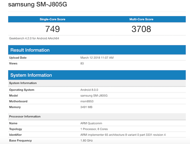 Samsung Galaxy J8+