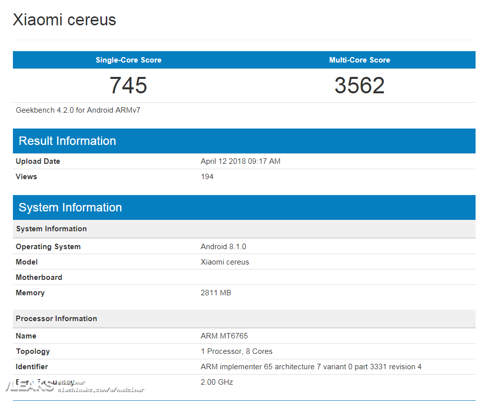 Xiaomi Cereus