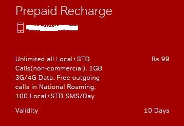 Airtel Rs 99 plan 