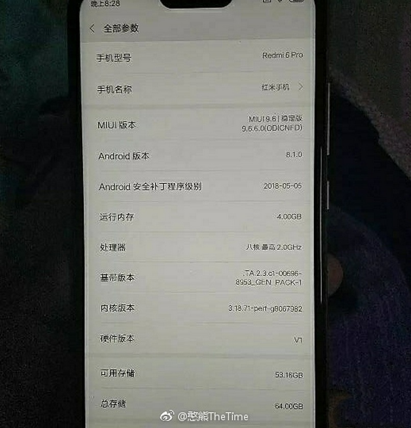 Xiaomi Redmi 6 Pro