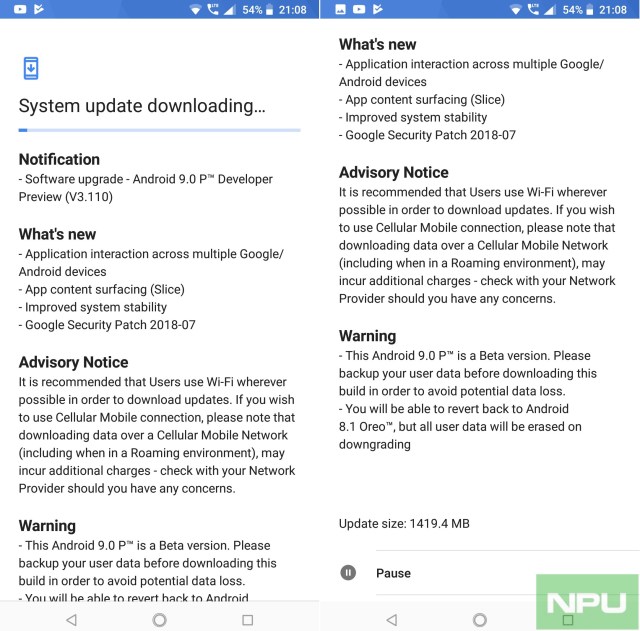 Nokia 7 Plus Android P Beta Developer Preview 4