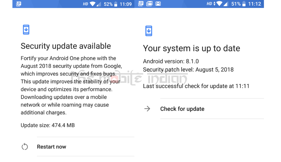 Xiaomi Mi A1 August Security updates