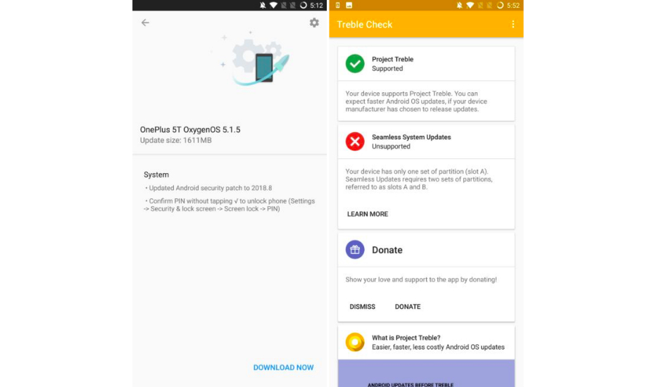 OnePlus 5/5T update