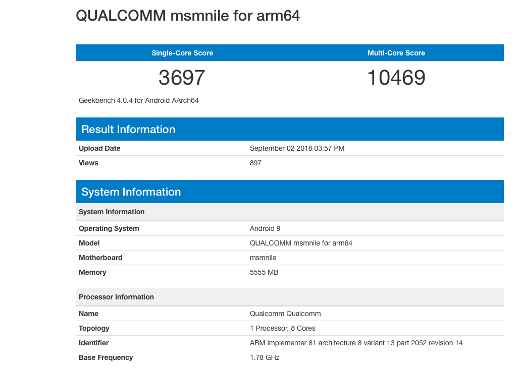 Qualcomm Snapdragon 855