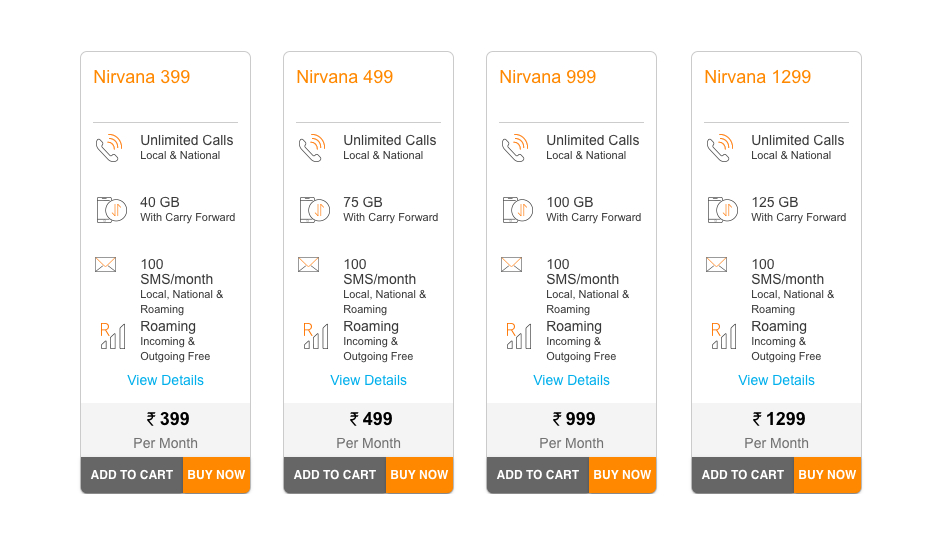 Idea Nirvana Postpaid plans