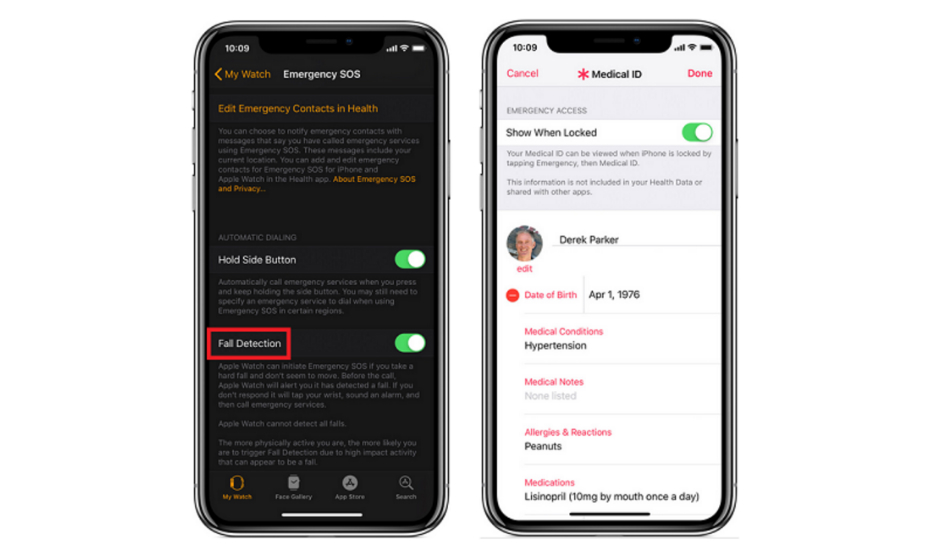 Apple Watch Series 4 Fall Detection