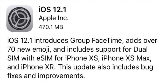 iOS 12.1