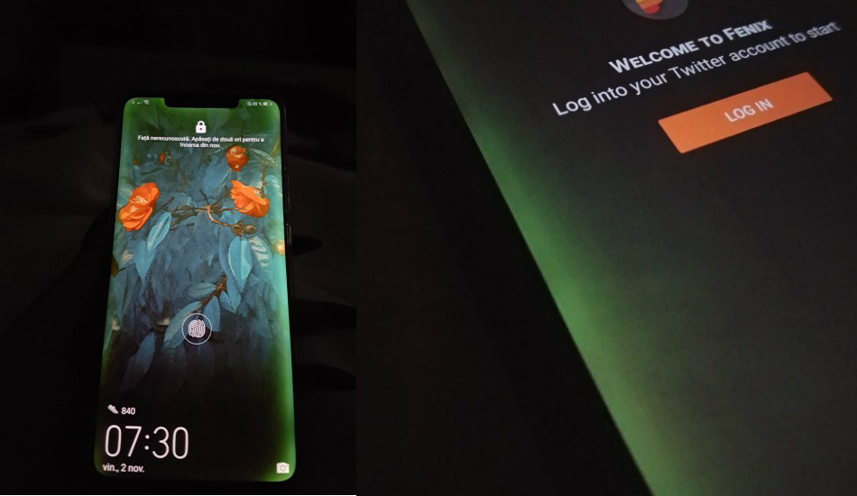 Huawei Mate 20 Pro screen bleeding issue