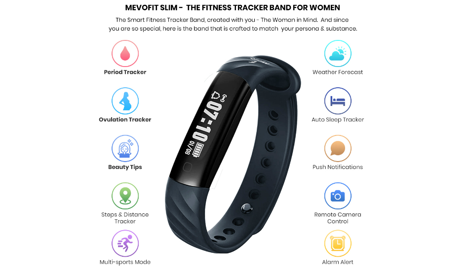 Mevofit Slim, Slim + HR ‘women’s only’ fitness trackers