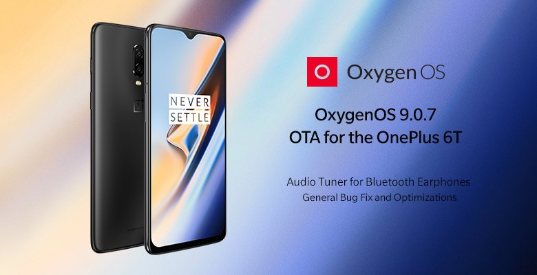 OnePlus 6T OxygenOS 9.0.7 update