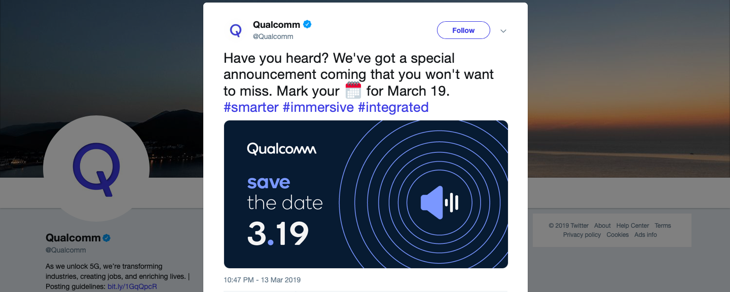 Qualcomm March 19 event