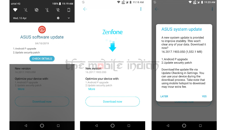 Asus Zenfone Max Pro M1 Android 9 Pie