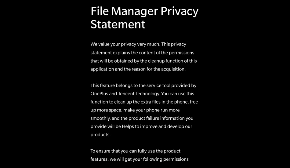 OnePlus Privacy breach