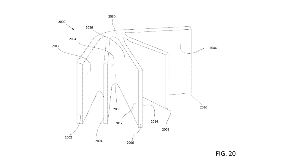 Google patents a foldable phone with multiple pages