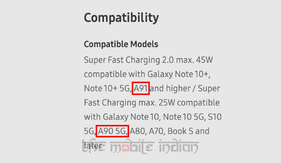 Samsung Galaxy A91, Galaxy A90 5G