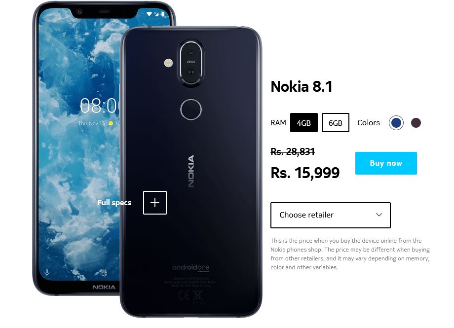 Nokia 8.1