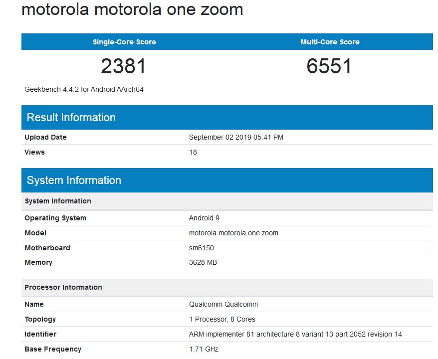 Motorola One Zoom