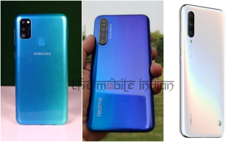 Samsung Galaxy M30s vs Realme XT vs Mi A3: Design