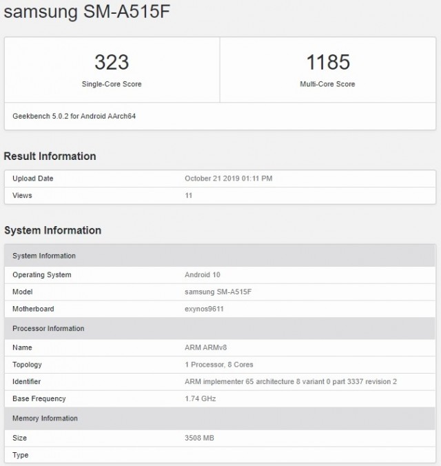 Samsung Galaxy A51