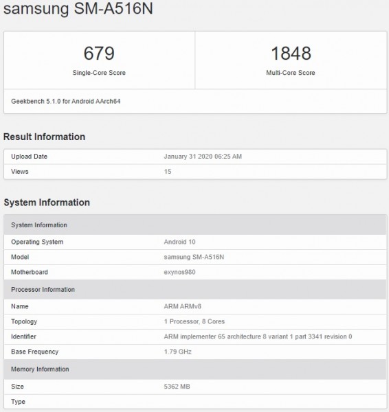 Samsung Galaxy A51 5G